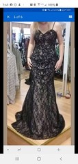 Formal Prom Dress Size 8 Beaded Lace New with tags