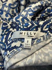 Milly For Design Nation Blue White Floral Medallion Print Dress‎ Pockets Size 2