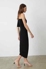 VELVET By Graham & Spencer Cailin Cut Out One Shoulder Dress S $218 F5
