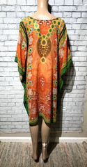 Jassica Jaylon, Women One Size (Fit S-M-L-XL-Plus 1X-2X-3X-4X-5X) Kaftan Dress
