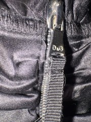 D&G Black Ruched Bodycon Spaghetti Strap Zip Set