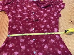 Christy Dawn The Daisy Midi Maroon Pink Floral Dress Women’s Size LRG