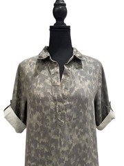 Philosophy Brushed Cougar Patterned Shirt Dress