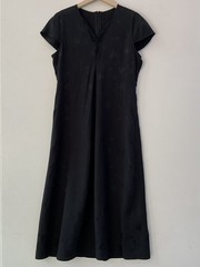 Zadig&Voltaire Women V-Neck Love Silk Slim Jacquard Vent Sleeveless Dress XS-L