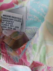 Vintage Lilly Pulitzer White Label Patchwork Dress RARE Tropical