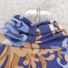 J. MCLAUGHLIN Catalina Cloth Panama Faux Wrap Dress Floral Ruched Stretch XS