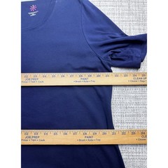 Isaac Mizrahi LIVE Luxe Pima Cotton Stretch Knit Casual T-Shirt Dress Navy XL