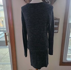 Isabel Marant Etoile Size 2 Heathered Grey Wilder Twist Front Dress