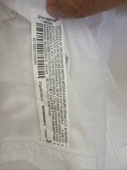 Zara Women Midi Dress White Front Full Zipper Sleeveless Side Pockets SizeL NWT