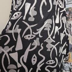 Abstract Pattern Shift Dress Boho