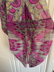 Mara Hoffman Pink Shades Cover Up Halter Neck Front Slit Beach Dress One Size