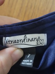 Xtraordinary Navy Blue Lace Strappy Flare Mini Dress 7 party cocktail wedding