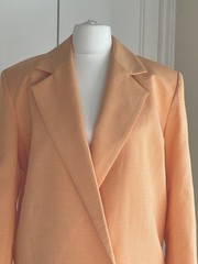 RRP £895 Yellow Orange White Blazer Dress UK6 Tailored Mini Dress Designer