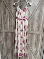 Boutique AZ Size L/XL Off White/Pink sundress