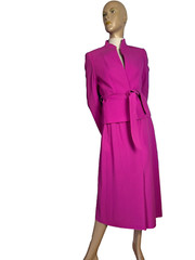 Impression Karl Lagerfeld Couture Costume Jacket Skirt Pink 36 38 Vintage