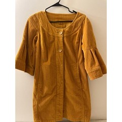 LAL Live A Little Size Medium Flare Sleeve Dress Jacket Corduroy Flair Sleeve