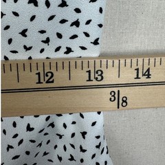 Banana Republic Dotted Scoop Neck Short Sleeve Dress size 0 White/Black