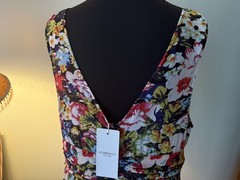 Women&rsquo;s Ever Pretty Floral Print Sleeveless Long Dress XLG Black $27.99