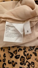 Reformation Hannah Dress in Feline Leopard Print Women’s MIDI Dress Size 2