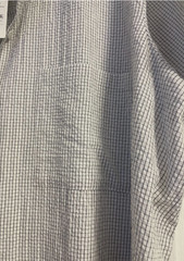 NWT $188 Eileen Fisher White Organic Cotton Ripple Classic Collar Dress XL
