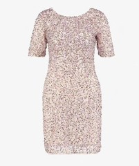 Women French Connection Dress Pink Polyamide S-M