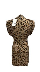 NWT Zara Leopard Print Sheath Dress, Size L