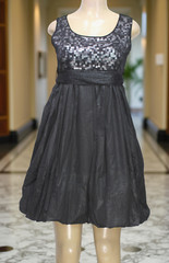 Papillon Women&rsquo;s Dress Sleeveless Sequin Black Size S