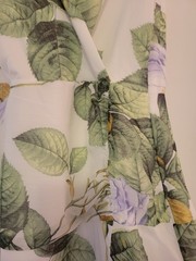 White House Black Market Ruched Midi Dress Forever Floral Hem Ecru NWT $170 14