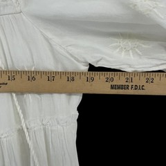 Talisman Dress Cream Fredrico Loose Fit Cotton S/M Boho Ethereal Cottagecore