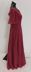 Stacees Women&rsquo;s A-Line Chiffon Bridesmaid Dress NC3 Mulberry See Description NWT