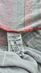 Cergutti Gray Pink Red Striped Knit Maxi Dress Spaghetti Strap Stretch M