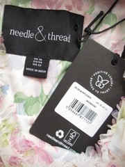 NWT Needle & Thread Ruffle Ballerina Midi in Floral Wonder Tulle Dress 12