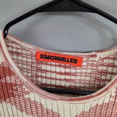 Simon Miller Dress Womens Small Axon Knit Midi Sweater 70s Retro Downtown Boho