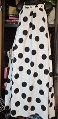 Tabitha Brown x Target Polka Dot Maxi Dress – Black and White XXS Pockets