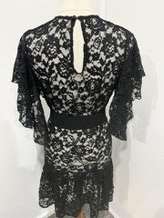 Black Milk Black Lace Frill Dress (belt Not Included)
