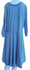 NEW Matilda Jane Fit & Flare XL Between The Lines Dress Blue White Stripe Tulle