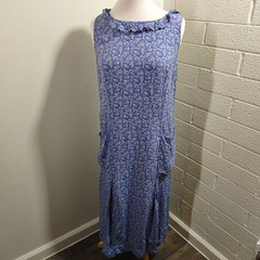 Vintage April Cornell Women&rsquo;s Micro Floral Maxi Dress Cottagecore Large Hippie