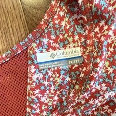 Columbia PFG Women’s Plus 1X/1TF Shift Dress Sleeveless Red Floral