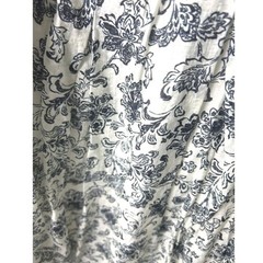 NWT Sofie the label Floral Smocked Midi Dress Blue White Puff Sleeve Size M NEW