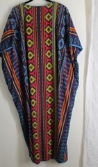 J.Peterman Company O/S S M L XL 1X 2X 3X Kaftan Tribal Tunic Dress Cotton