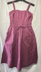 Universal Thread 100% Cotton Plum Smocked Midi Dress Adjustable Straps S