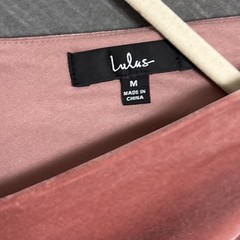 Lulus Dress M Dusty Rose Pink Velvet Maxi Formal Wedding Evening Gown Bodycon