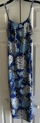 MAXI SUNDRESS FLORAL DESIGN FROM PUERTO RICO EUC SIZE S