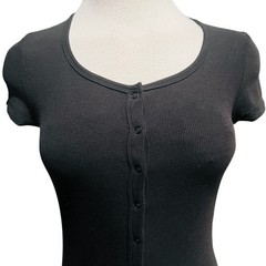 HATCH The Softest Rib Nursing Midi Dress Black Size 0 New
