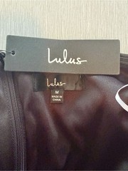 Lulus Black Strapless Fold-Over Maxi Dress Side Slit Size M NWT