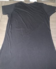 A8 VTG S/M LAUREL BURCH FELINE FRIENDS ARTISTIC CATS DRESS T-SHIRT BLACK USA