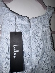 Lulus Light Blue Floral Lace Bodycon Mini Dress Size Large