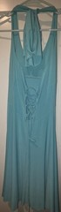 FOREVER 21 Women’s Blue Halter Backless Lace-Up Maxi Dress Size M
