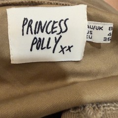 Princess Polly Brown Ruched Halter Mini Dress Keyhole Bodycon Size US 4