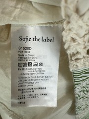 Sofie The Label Carmine Patchwok Crochet Mini Dress Womens SZ M Green/Ivory Boho